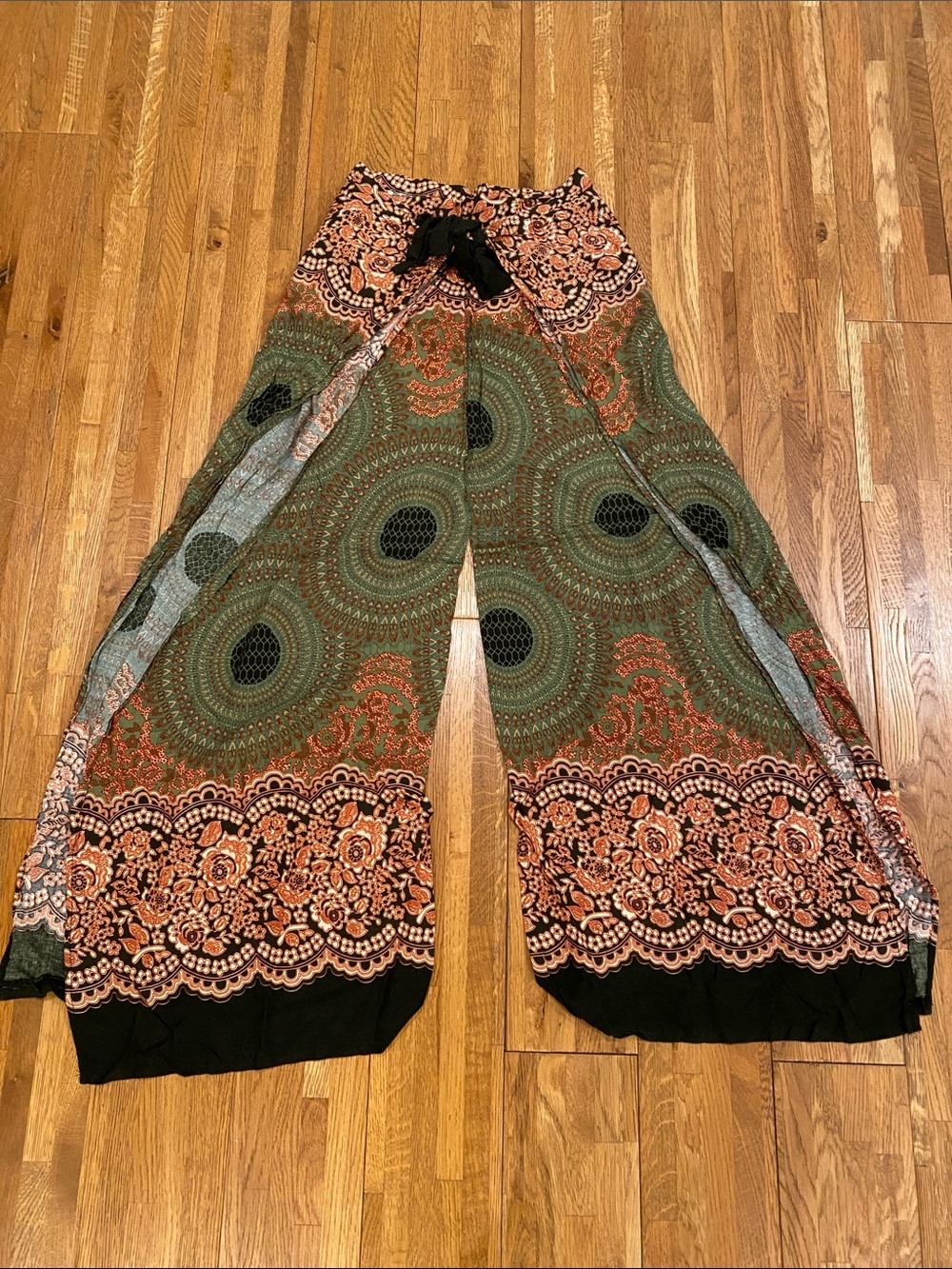 Floral Tie Pants from Cambodia